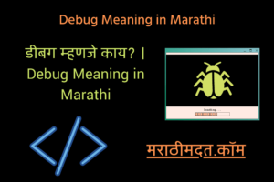 डीबग म्हणजे काय? । Debug Meaning in Marathi
